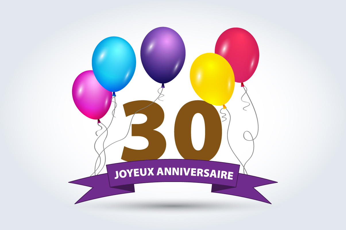 Carte invitation anniversaire 30 ans La Trentaine