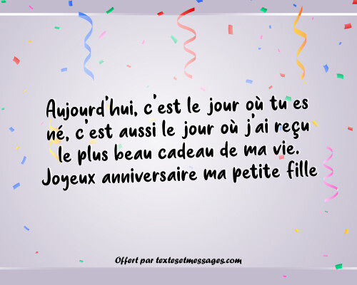 Aujourdhui Cest Le Jour Où Tu Es Né Textes Et Messages Danniversaire Enfant Pour Une Fille 